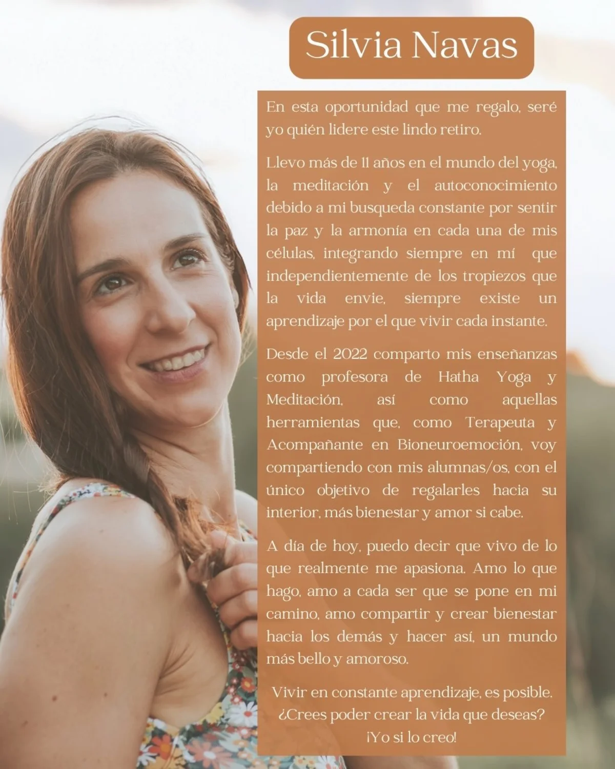 Silvia Navas sonriendo